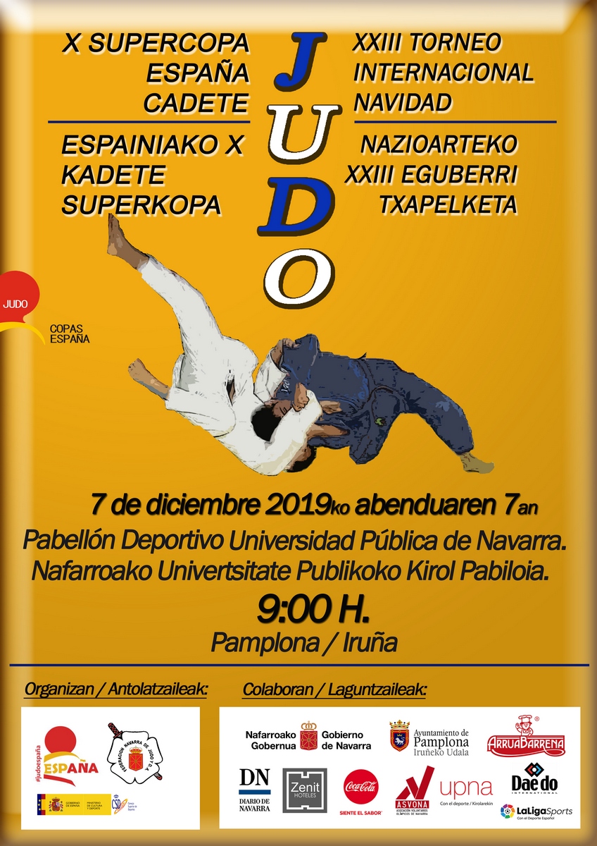 LISTADO INSCRITOS DEFINITIVO. Supercopa de Espa&ntilde;a Cadete de Pamplona 07-12-19